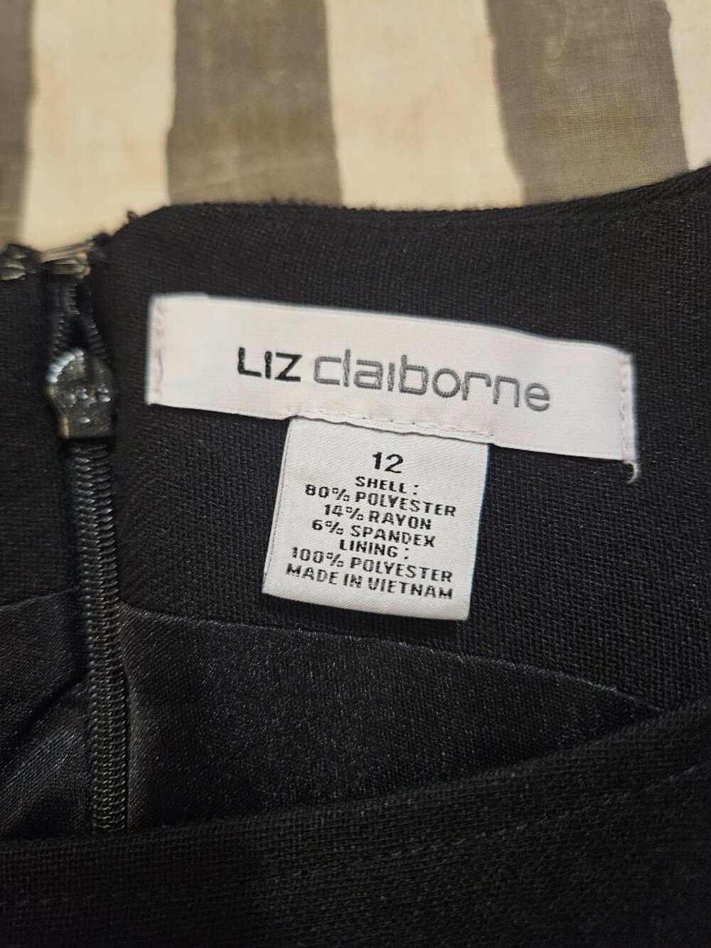 Liz Claiborne Black Sleeveless Dress - Picture 3 of 4